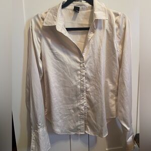 Wild Fable Cream Silk Blouse